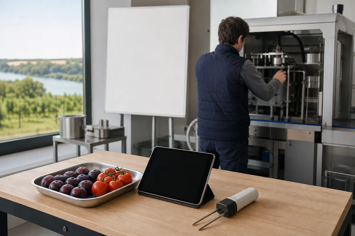 Atelier de maintenance industrielle avec technicien au travail sur une machine